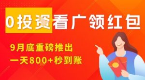 淘热点看广领红包，9月重磅推出，不限制手机数量，手机越多，收益越高，一天8张-理想项目库