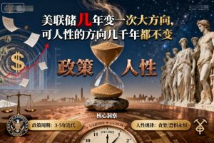 付费文章：美联储几年变一次大方向，可人性的方向几千年都不变-理想项目库
