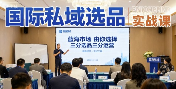 国际私域选品实战课，蓝海市场由你选择，七分选品三分运营-理想项目库