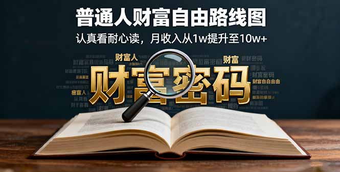 某付费文：普通人财富自由路线图，认真看耐心读，月收入从1w提升至10w+-理想项目库