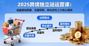 2025跨境独立站运营课:涵盖建站搭建、流量获取、转化优化三大核心模块-理想项目库