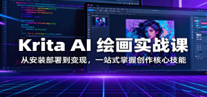 Krita AI 绘画实战课:从安装部署到变现,一站式掌握创作核心技能-理想项目库