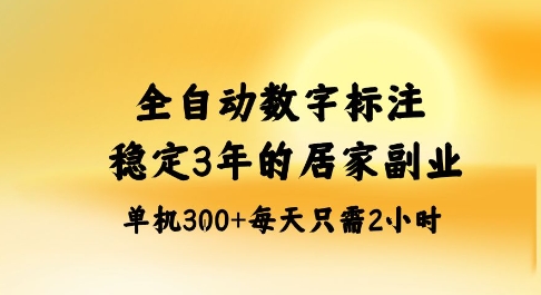 全自动数字标注，稳定3年的蓝海项目，居家也能矩阵开干的副业，单机日入3张+【揭秘】-理想项目库