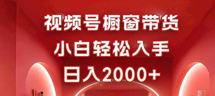 视频号橱窗带货，小白轻松入手，日入2000+-理想项目库