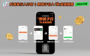 抖音发行人计划全新野路子玩法,随时随地,只要有手机,就能操作,日入1k+【揭秘】-理想项目库