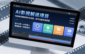 AI影视解说项目,电影解说爆款制作全流程,新手也能快速掌握-理想项目库