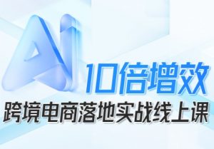 跨境电商10倍增效,跨境电商AI落地实战线上课-理想项目库