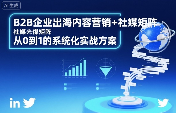 B2B企业出海内容营销+社媒矩阵，从0到1的系统化实战方案-理想项目库