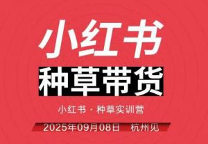 小红书种草带货实训营9月8日杭州线下课,全程录音+字幕,全网唯一小红书实战营-理想项目库