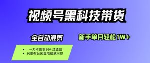视频号黑科技短视频带货，新手一个月也1W+，纯搬运一刀不用剪，零投入【揭秘】-理想项目库