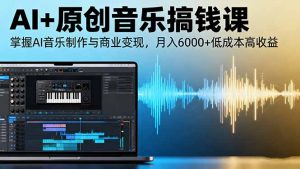 AI+原创音乐搞钱课:掌握AI音乐制作与商业变现,月入6000+低成本高收益-理想项目库
