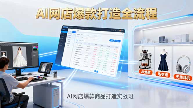 AI网店爆款商品打造实战班：AI技术实现商品图智能处理，快速搭建AI网店-理想项目库