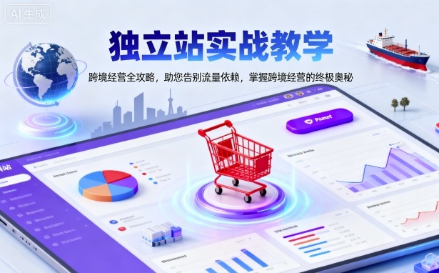 独立站实战教学，跨境经营全攻略，助您告别流量依赖，掌握跨境经营的终极奥-理想项目库
