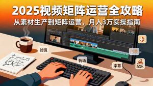 2025短视频矩阵运营全攻略:从素材生产到矩阵运营,月入3万实操指南-理想项目库