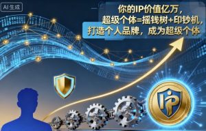 你的IP价值亿万,超级个体=摇钱树+印钞机,打造个人品牌,成为超级个体-理想项目库