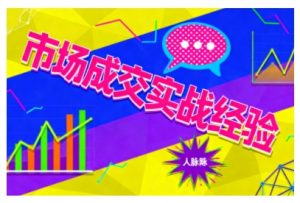 市场成交实战经验,从认知觉醒到实操落地,快速掌握市场开拓与成交核心能力-理想项目库