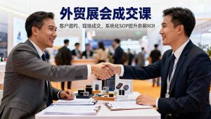 外贸展会成交课,含目标制定、客户邀约、现场成交,系统化SOP提升参展ROI-理想项目库