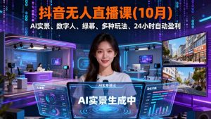 抖音无人直播课(10月-理想项目库