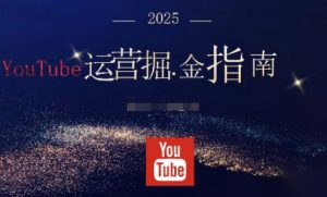 2025油管YouTuBe运营掘金指南，全方位帮你从零搭建油管运营体系-理想项目库
