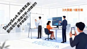 DeepSeek全场景实战：职场写作+数据分析+自媒体创作，新手快速月入过万-理想项目库