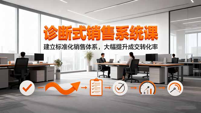 诊断式销售系统课，建立标准化销售体系，大幅提升成交转化率-理想项目库