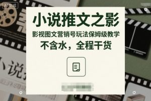 小说推文之影视图文营销号玩法保姆级教学，不含水，全程干货-理想项目库