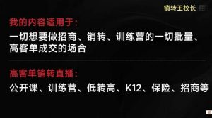 销转王校长合集,销转课,把公开课做成印钞机,送王校长印钞机课-理想项目库