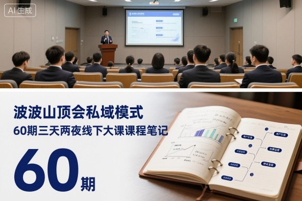 波波山顶会私域模式60期三天两夜线下大课课程笔记(文档)-理想项目库