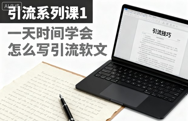 引流系列课1，一天时间学会怎么写引流软文-理想项目库