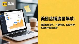 美团店铺流量爆破:涵盖权重提升、付费投流、数据分析,系统教学流量运营-理想项目库