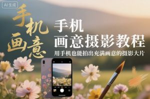 手机画意摄影教程,用手机也能拍出充满画意的摄影大片-理想项目库
