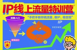 IP线上流量特训营，手把手教你搞流量、做IP、稳变现-理想项目库