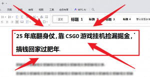 25年底翻身仗，靠CSGO游戏挂机捡漏掘金，搞钱回家过肥年-理想项目库