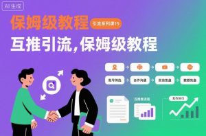 引流系列课15:互推引流,保姆级教程【文档】-理想项目库