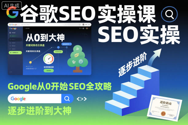 谷歌SEO实操课，Google从0开始SEO全攻略，逐步进阶到大神-理想项目库