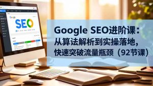 Google SEO进阶课：从算法解析到实操落地，快速突破流量瓶颈(92节课-理想项目库