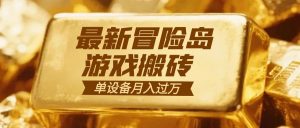 冒险岛游戏搬砖 一组账号月利润9000+-理想项目库