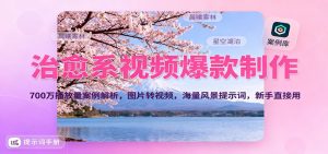 治愈系视频爆款制作,700万播放量案例解析,图片转视频,海量风景提示词,新手直接用-理想项目库