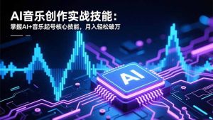 AI音乐创作实战技能:掌握AI+音乐起号核心技能,月入轻松破万-理想项目库