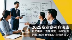 2025商业案例方法库,社交电商、直播带货、私域运营,拆解200+案例助力年营收破亿-理想项目库