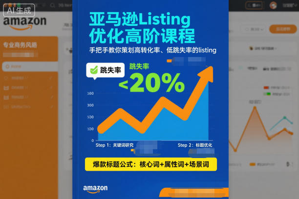 亚马逊Listing优化高阶课程，手把手教你策划高转化率、低跳失率的listing-理想项目库