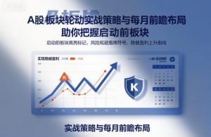 A股板块轮动实战策略与每月前瞻布局,助你把握启动前板块,规避风险,实现稳健盈利-理想项目库