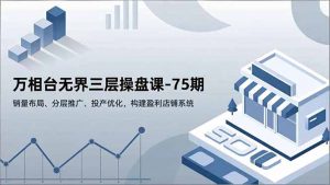 万相台无界三层操盘课-75期,销量布局、分层推广、投产优化,构建盈利店铺系统-理想项目库