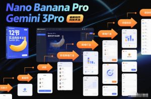 Nano Banana Pro Gemini 3Pro,最新创作实战课,12节实战向技术流,职场降维打击-理想项目库