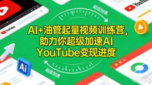AI+油管起量视频训练营,助力你超级加速AI YouTube变现进度-理想项目库