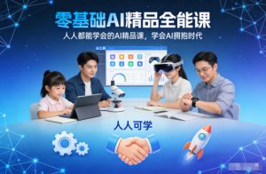零基础AI精品全能课,人人都能学会的AI精品课,学会AI拥抱时代-理想项目库