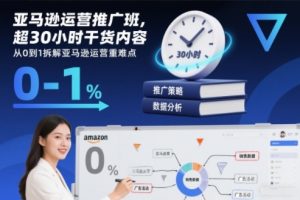 亚马逊运营推广班,超30小时干货内容,从0到1拆解亚马逊运营重难点-理想项目库