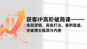 获客IP高阶破局课，底层逻辑、高级打法、案例复盘，突破增长瓶颈与内卷-理想项目库