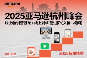 2025亚马逊杭州峰会,线上特训营基础+线上特训营进阶(文档+视频)-理想项目库