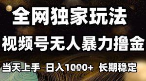 年底最新独家视频号无人直播撸礼物，小白也能轻松日入1k+，长期稳定，可批量复制【揭秘】-理想项目库